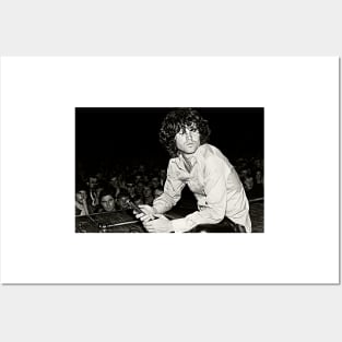 Jim on Stage Psychedelic Rock Art Print Rock Music Legends Posters and Art